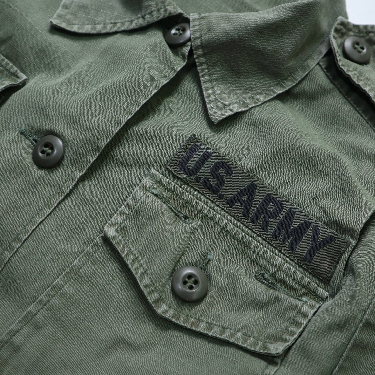60 - 70s US ARMY 美軍公發 越戰女生軍用襯衫 抗撕裂布料 - 富士鳥古著