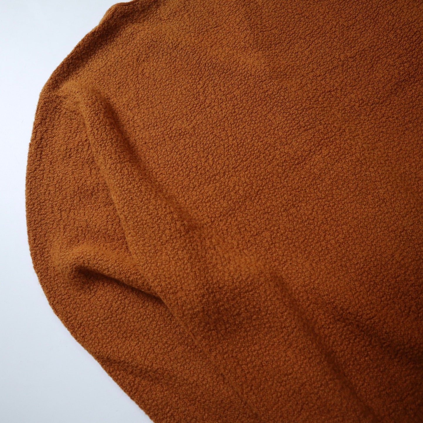 60s 焦糖色顆粒感織紋針織衫 針織外套 - 富士鳥古著