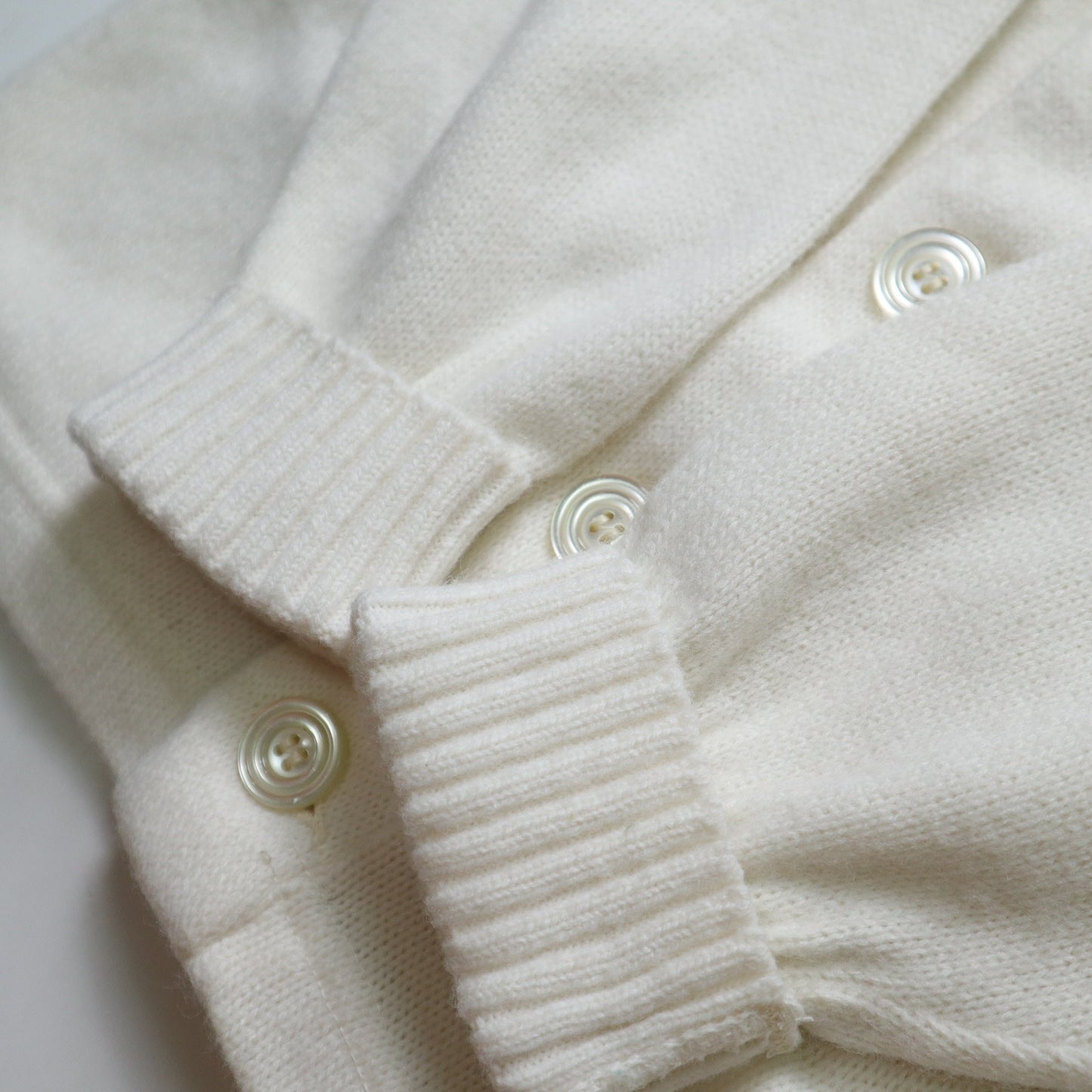 60s 70s Sand Knit 白色美式足球校園針織衫 Letterman Sweater - 富士鳥古著