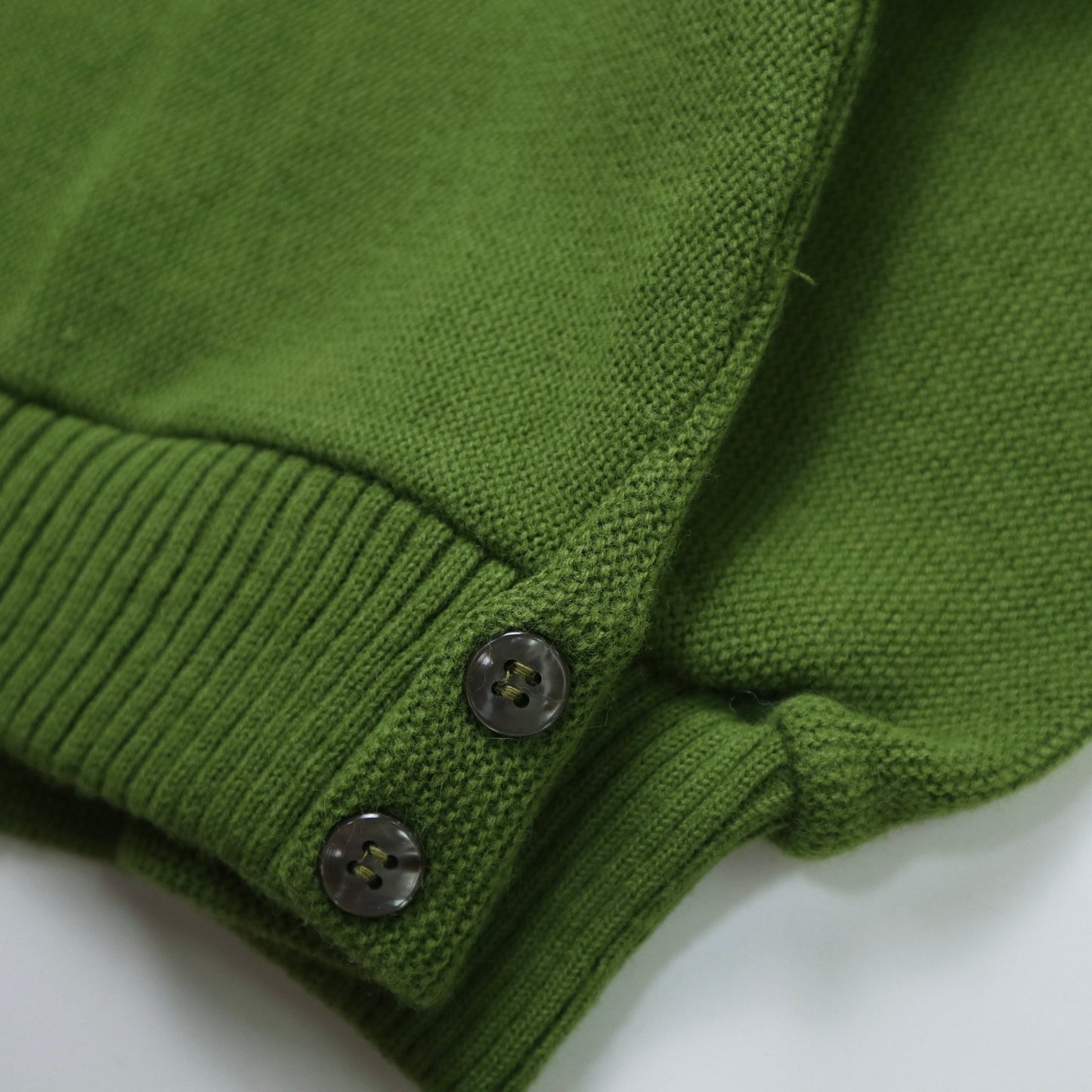 60s Cascade Sportswear 草地綠開襟針織衫 針織外套 - 富士鳥古著