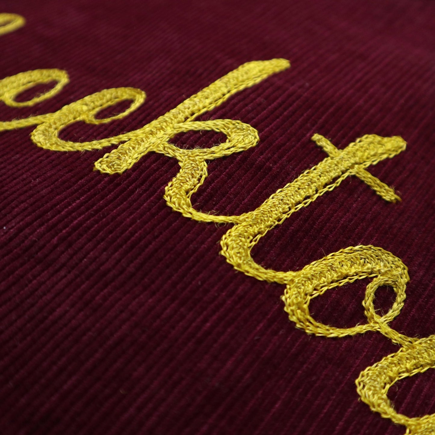 60s Cheektowaga New York 酒紅色燈芯絨校園棒球外套 - 富士鳥古著