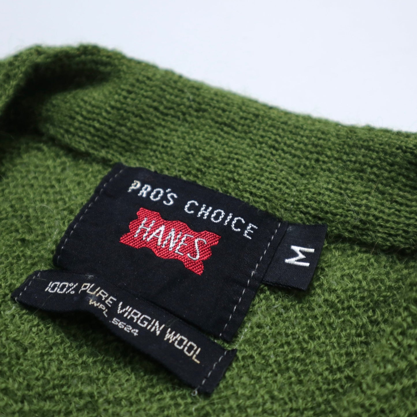60s Hanes Pro's Choice 墨綠色羊毛針織衫 針織外套 - 富士鳥古著