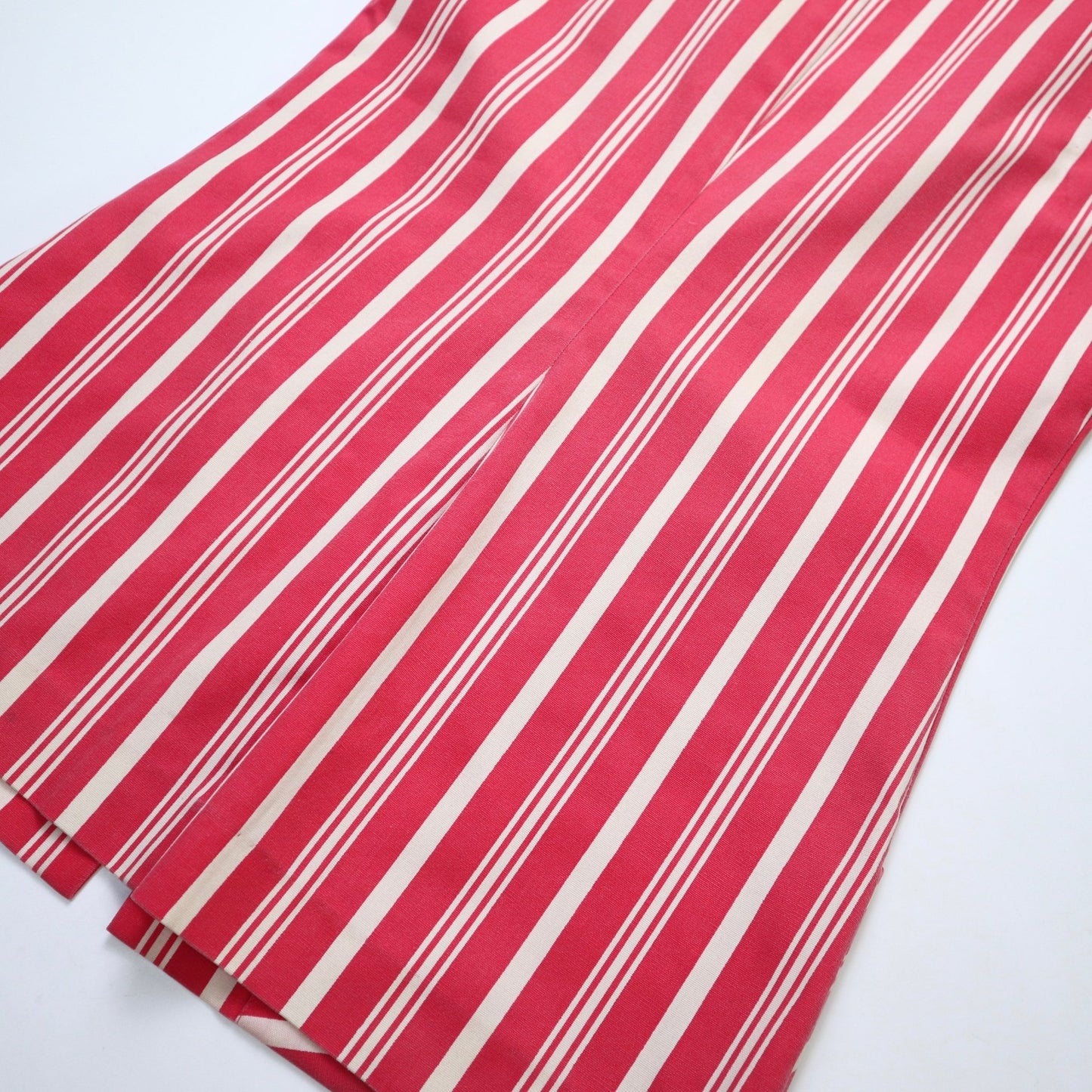 60s Koret of California 紅白條紋拉鍊式背心裙 免熨燙面料 - 富士鳥古著