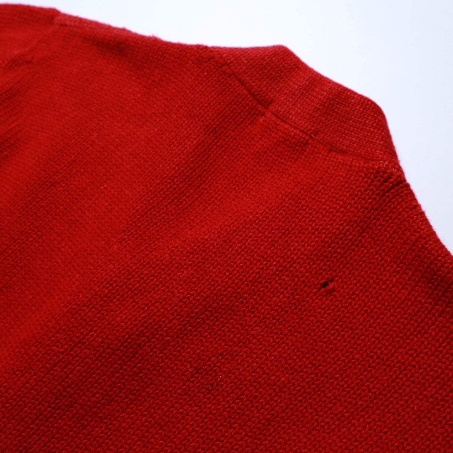 60's Letterman Sweater 紅色針織外套 cardigan - 富士鳥古著