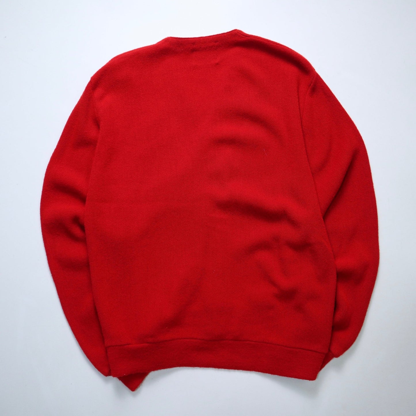 70 - 80s Sportswear 紅色開襟針織衫 - 富士鳥古著