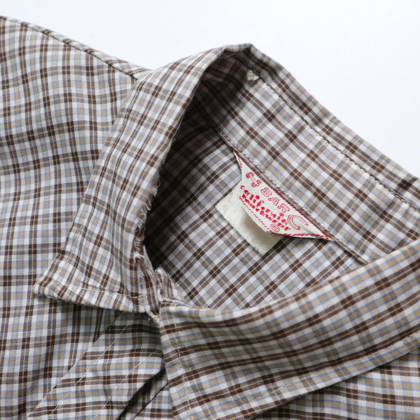 70s H BAR C 格紋流蘇西部襯衫 Western Shirt - 富士鳥古著