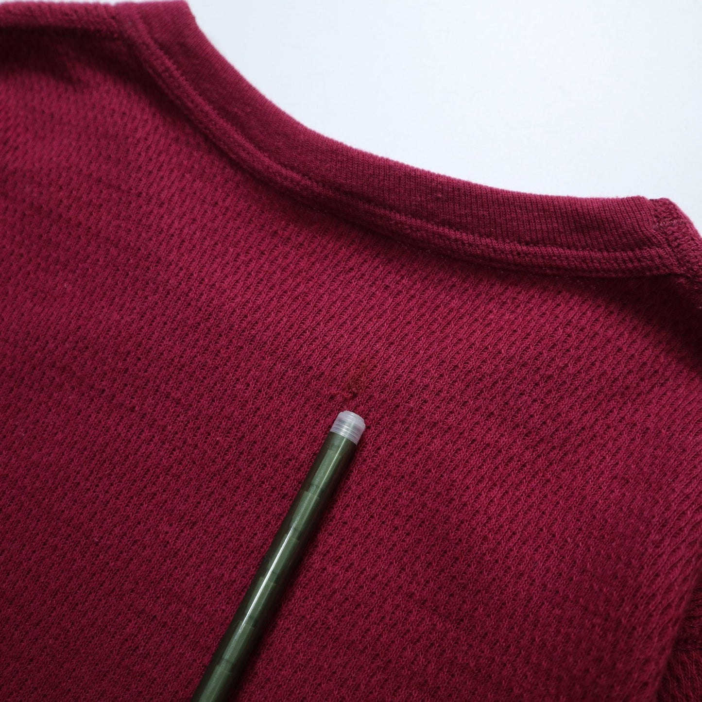 70s Hanes 美國製 酒紅色鬆餅格紋上衣 - 富士鳥古著