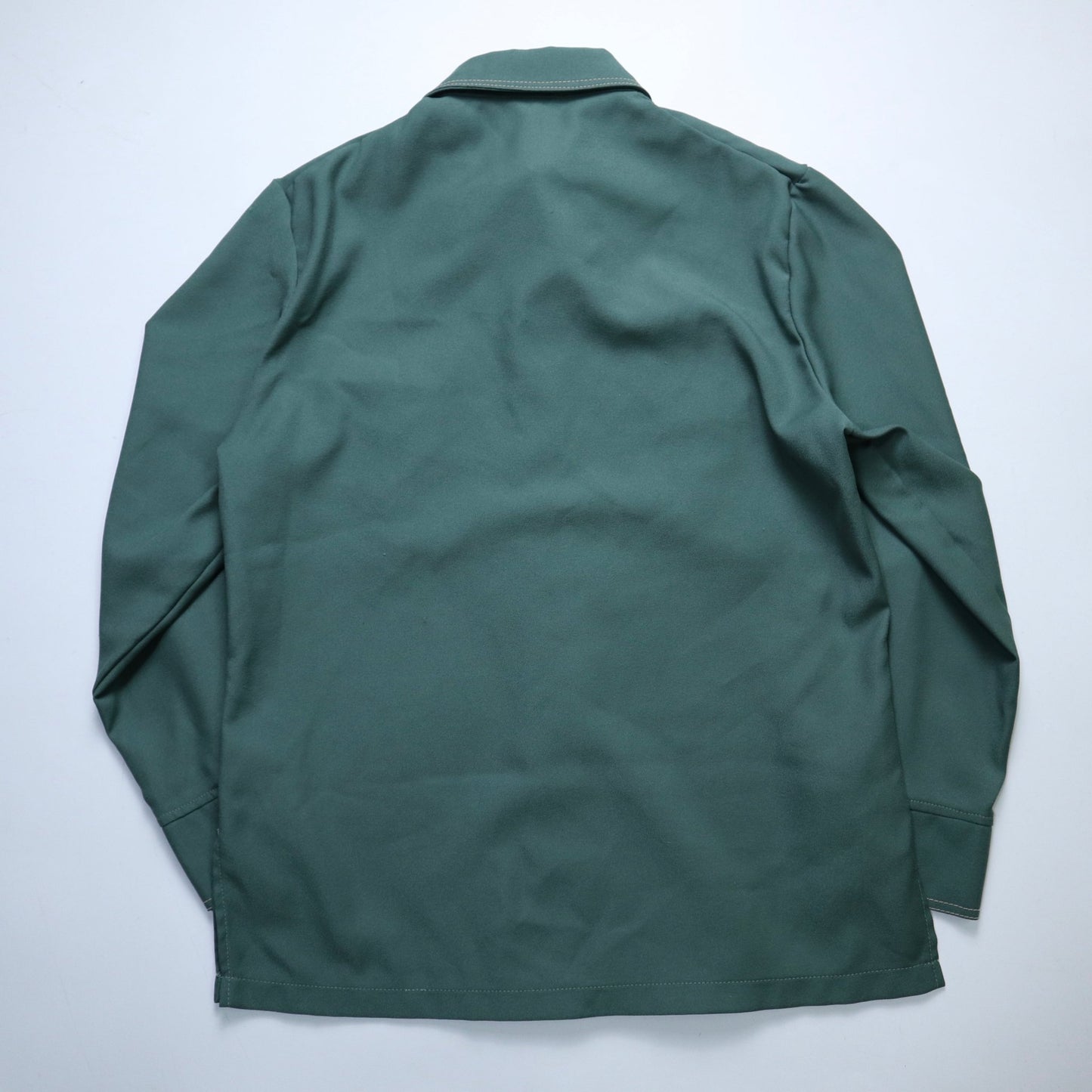 70s JC PENNEY 墨綠色尖領襯衫 - 富士鳥古著