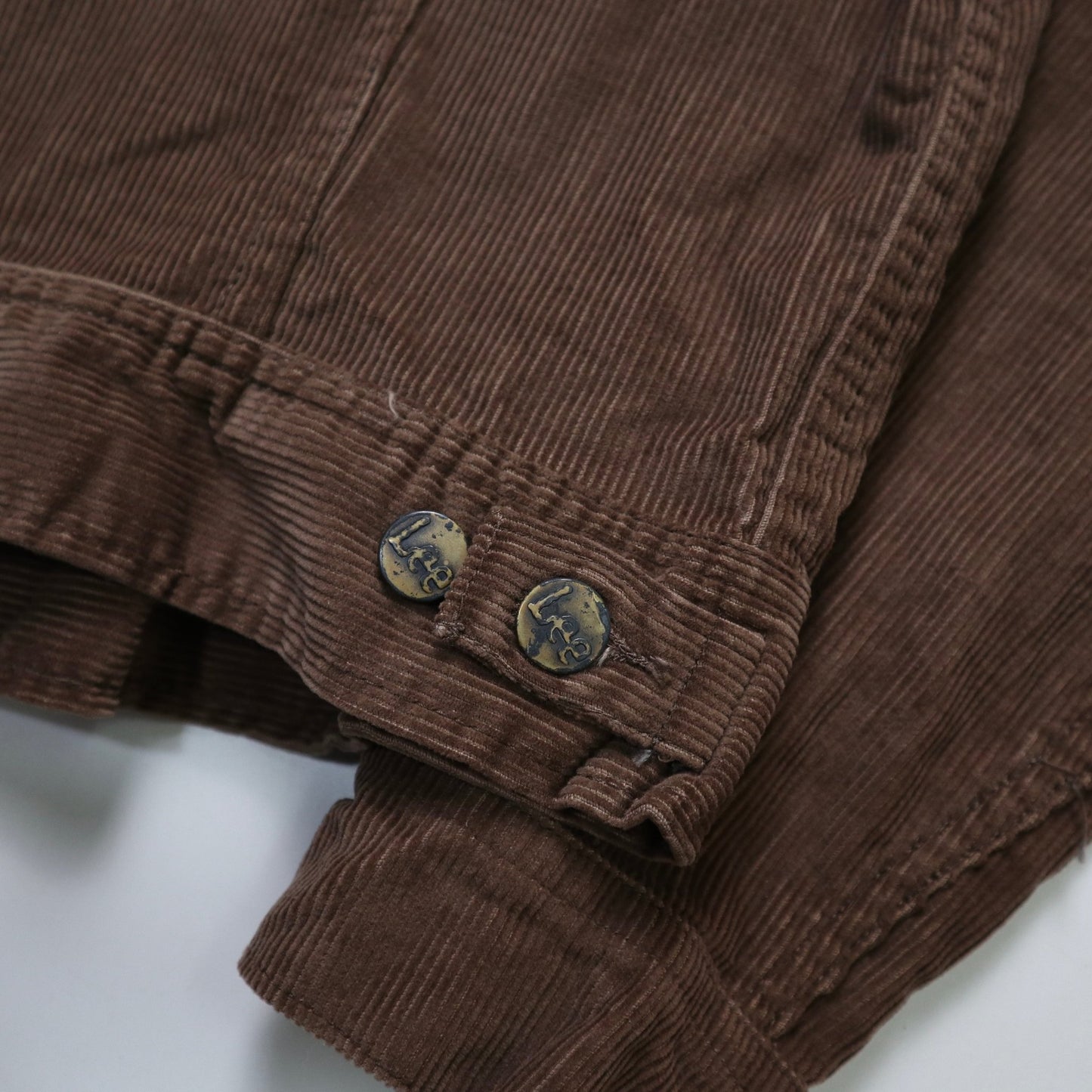 70s LEE 美國製 可可色燈芯絨外套 - 富士鳥古著