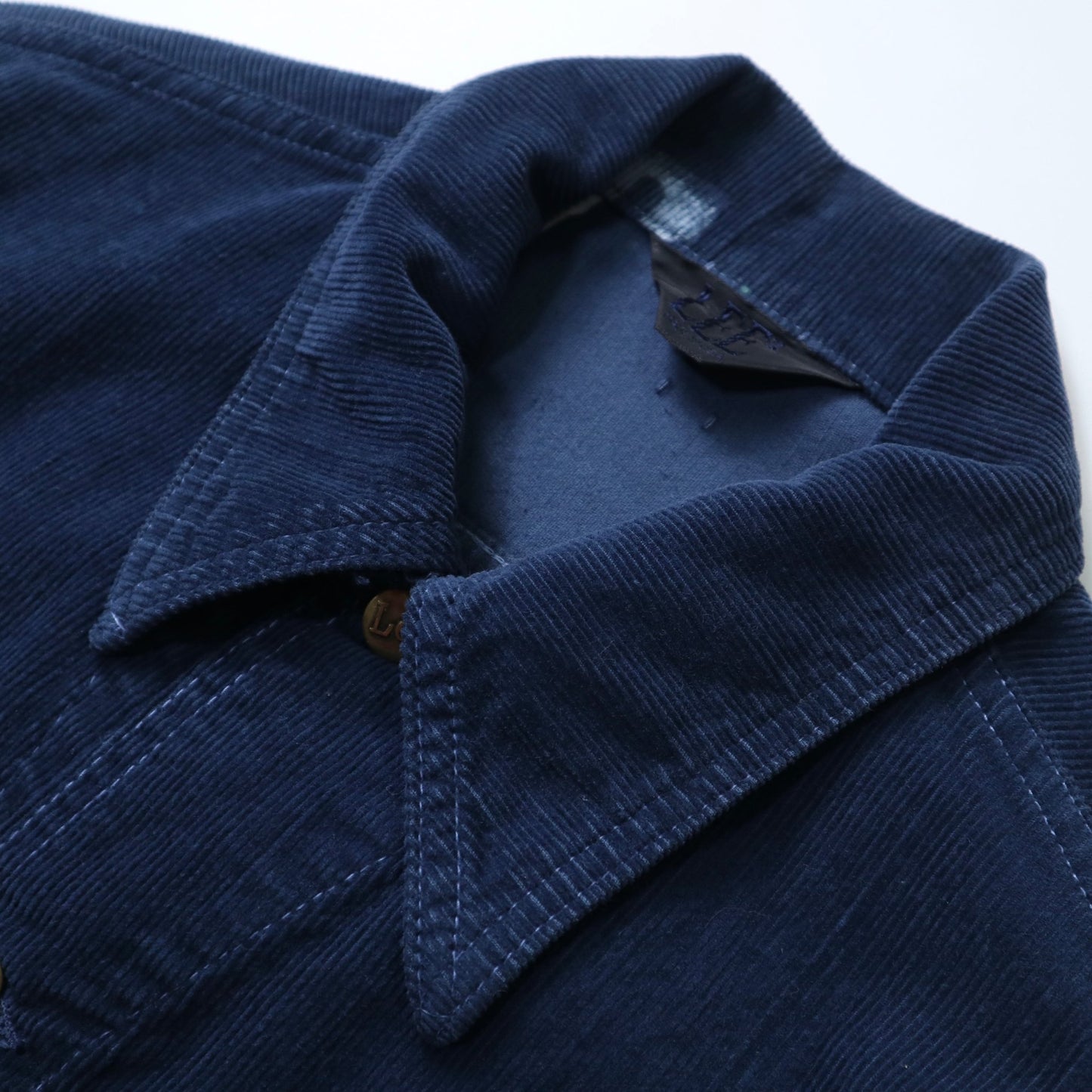 70s LEE 美國製 藏青色燈芯絨外套 - 富士鳥古著