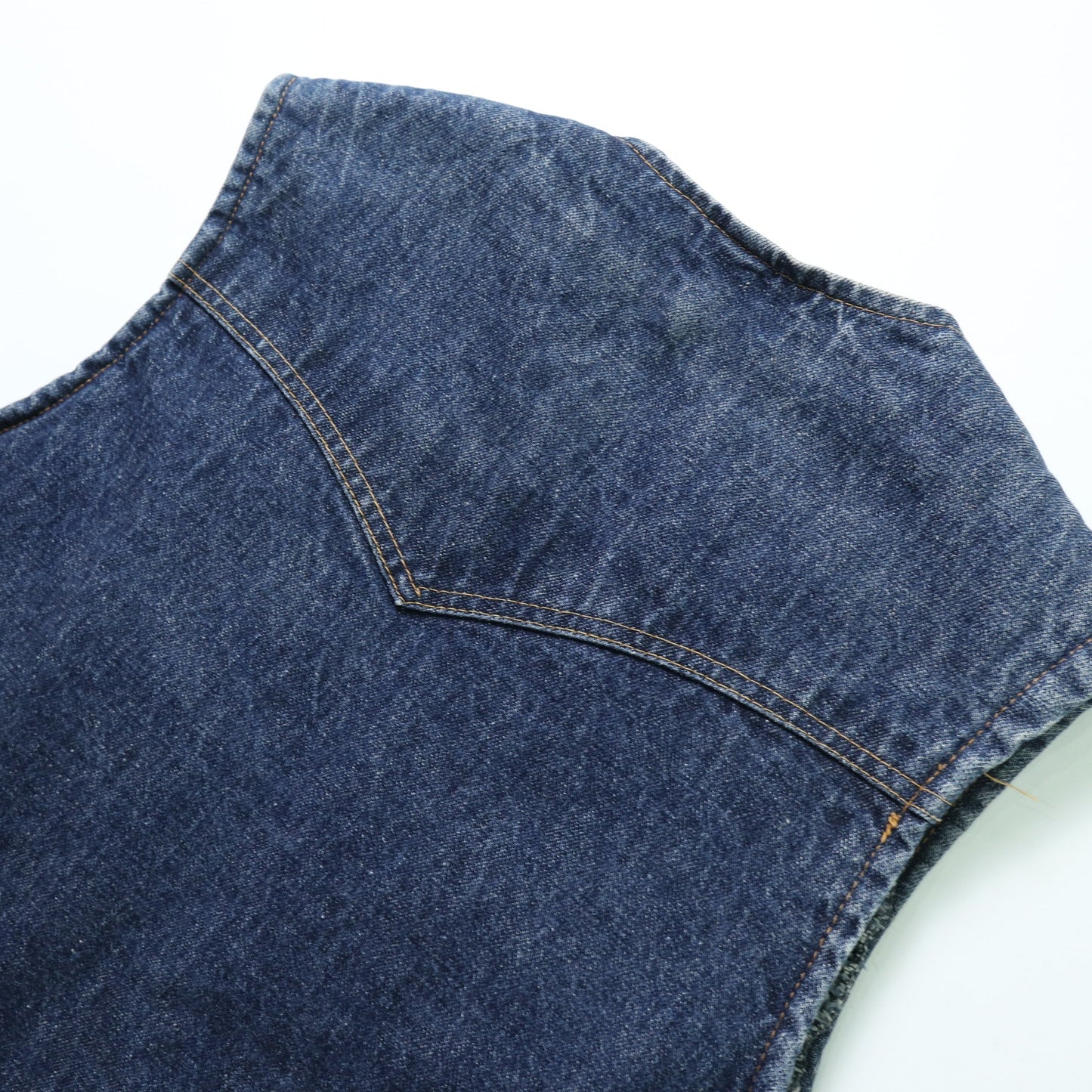 美國製 70's Lee Storm Rider Vest 暴風騎士 丹寧背心 羔羊背心 - 富士鳥古著