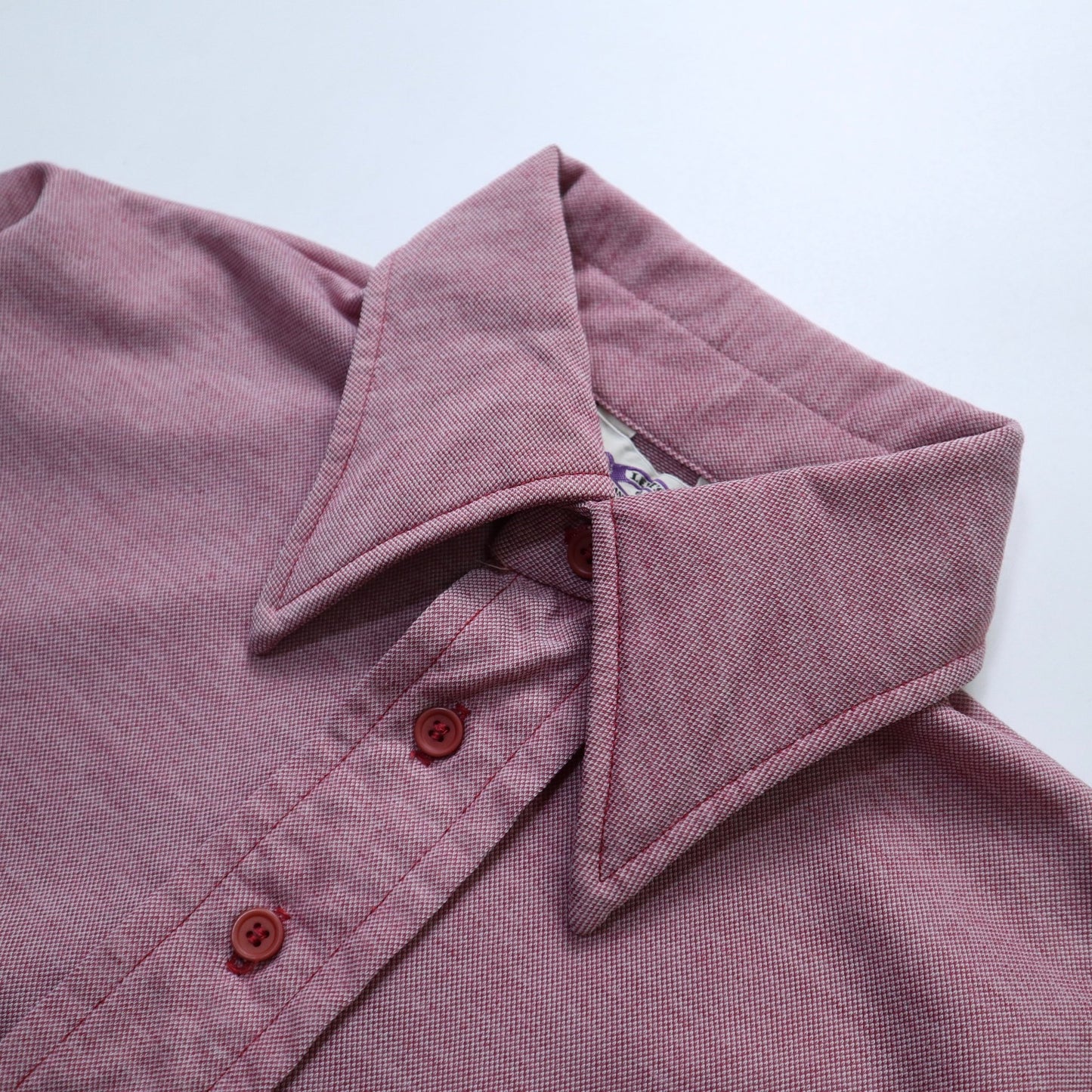 70s Levis Panatela Sportswear 粉色尖領休閒Polo衫 - 富士鳥古著
