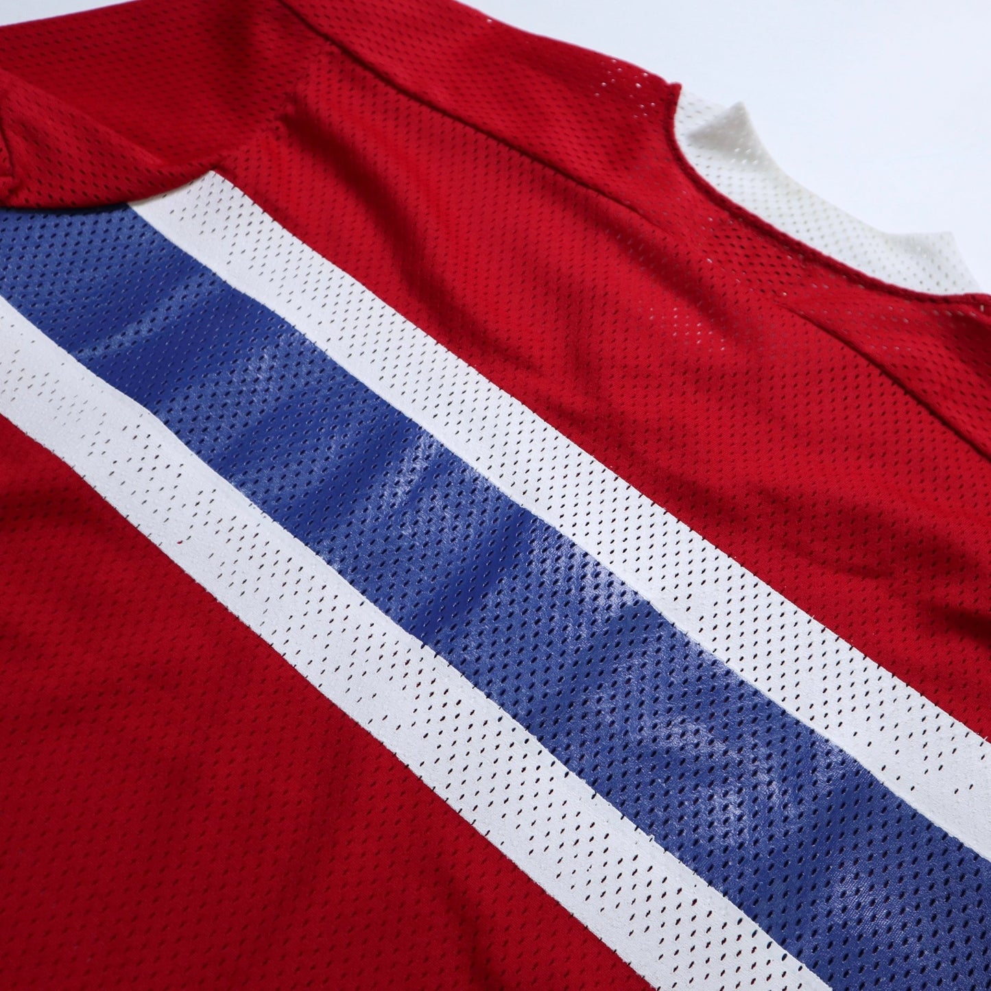 70s Sand - Knit 撞色冰球網洞衣 - 富士鳥古著