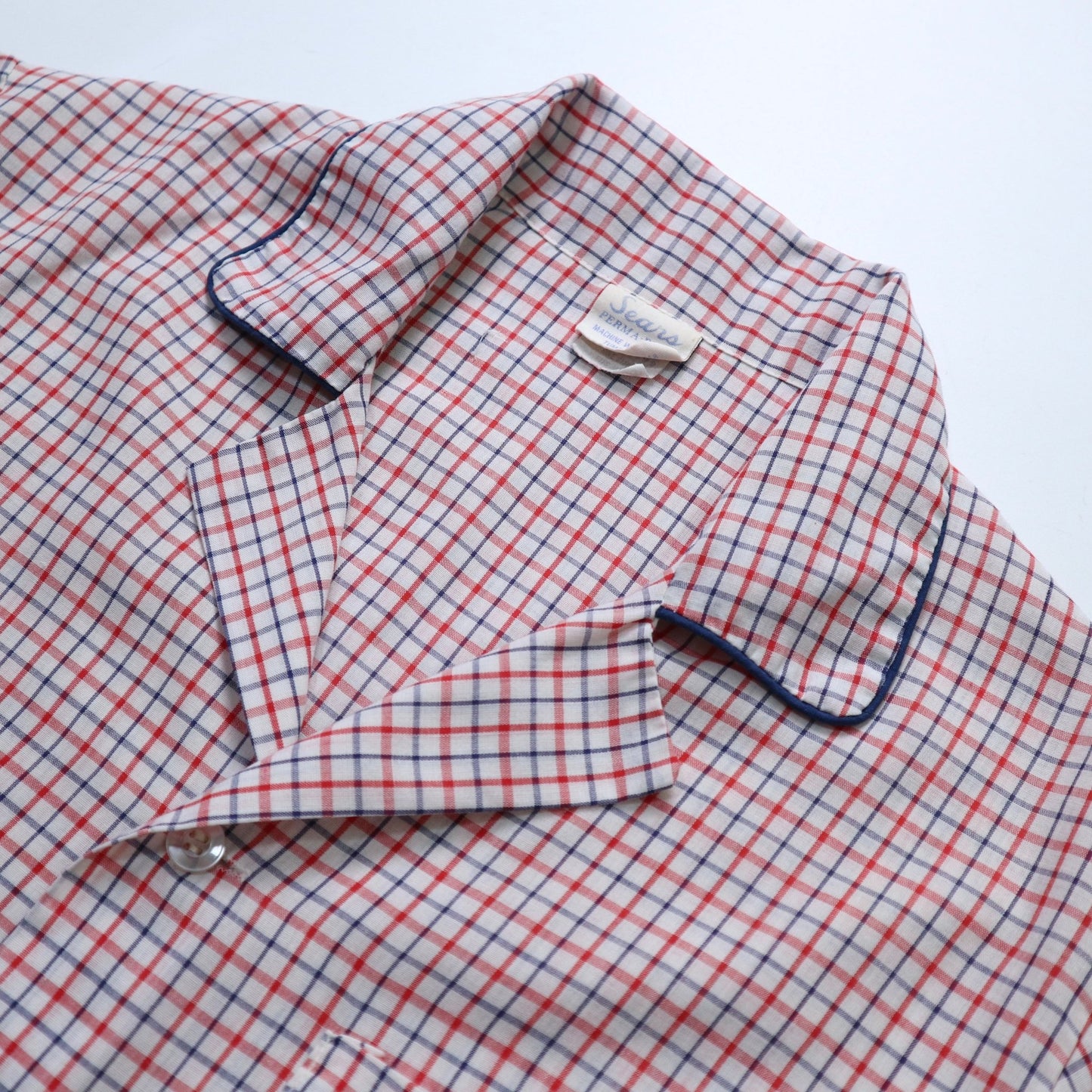 70s Sears 美國製 Pajama Shirt - 富士鳥古著