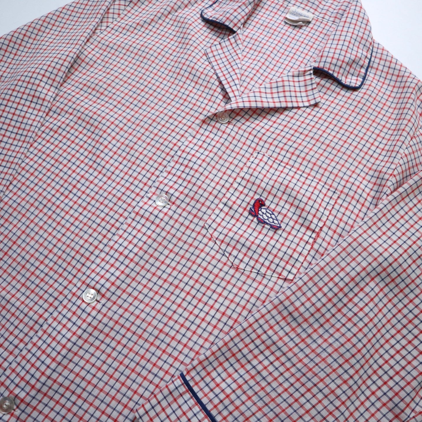 70s Sears 美國製 Pajama Shirt - 富士鳥古著