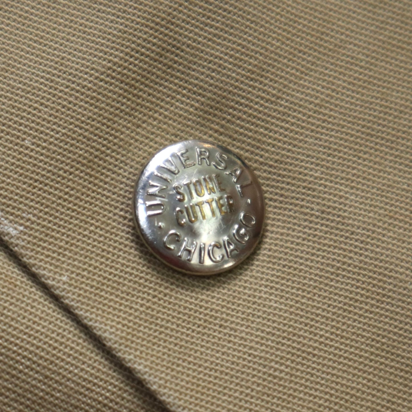 70s Universal Overall 卡其色工作外套 Union made - 富士鳥古著