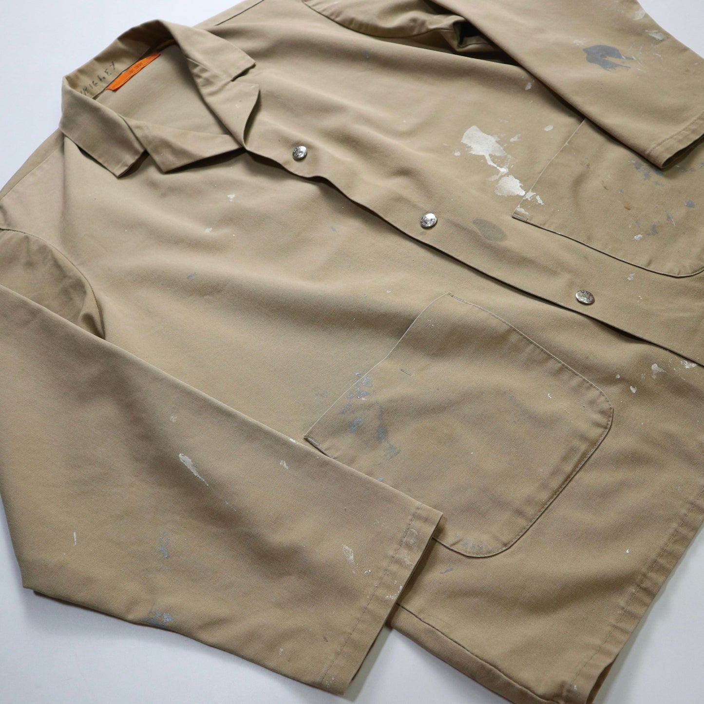 70s Universal Overall 卡其色工作外套 Union made - 富士鳥古著