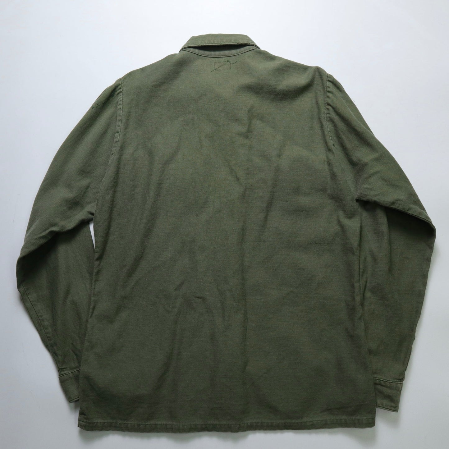 70s US ARMY OG107 Utility Shirt 美軍公發軍襯衫 - 富士鳥古著