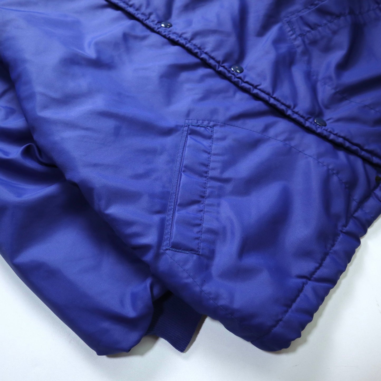 70s V.F.W. 美國女子協會防風刷毛外套 鎖鏈繡 - 富士鳥古著