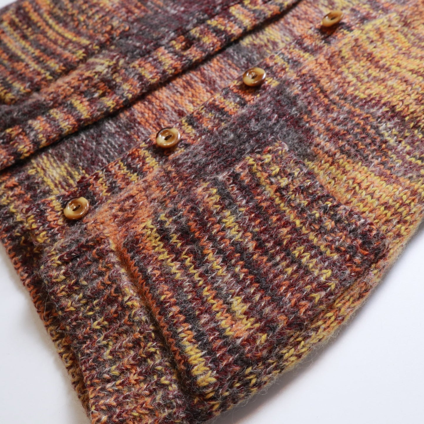 80 - 90s Demoiselle英國羊毛雙口袋針織背心 100%pure wool - 富士鳥古著