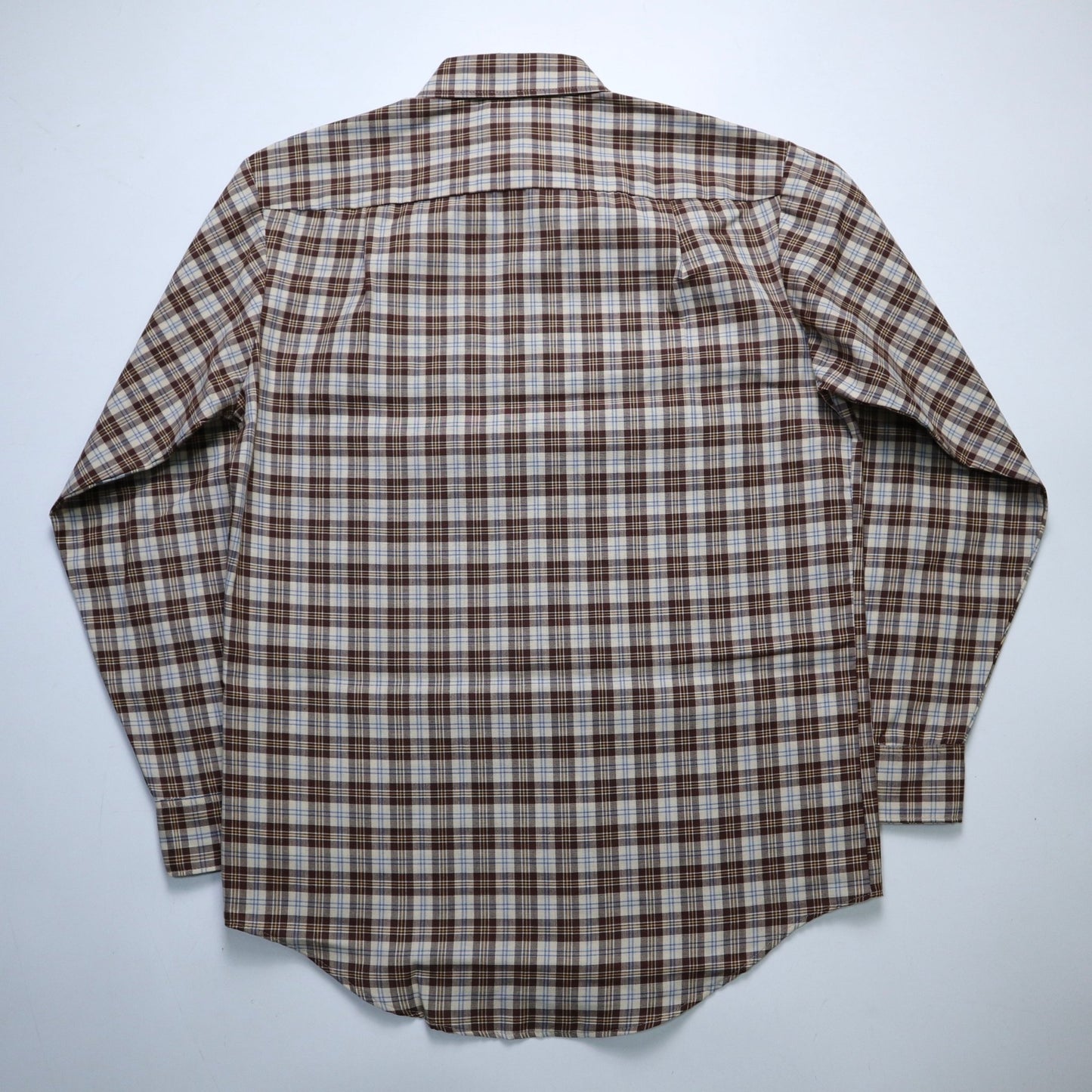 80s BIG MAC 咖啡色格紋工作襯衫 - 富士鳥古著