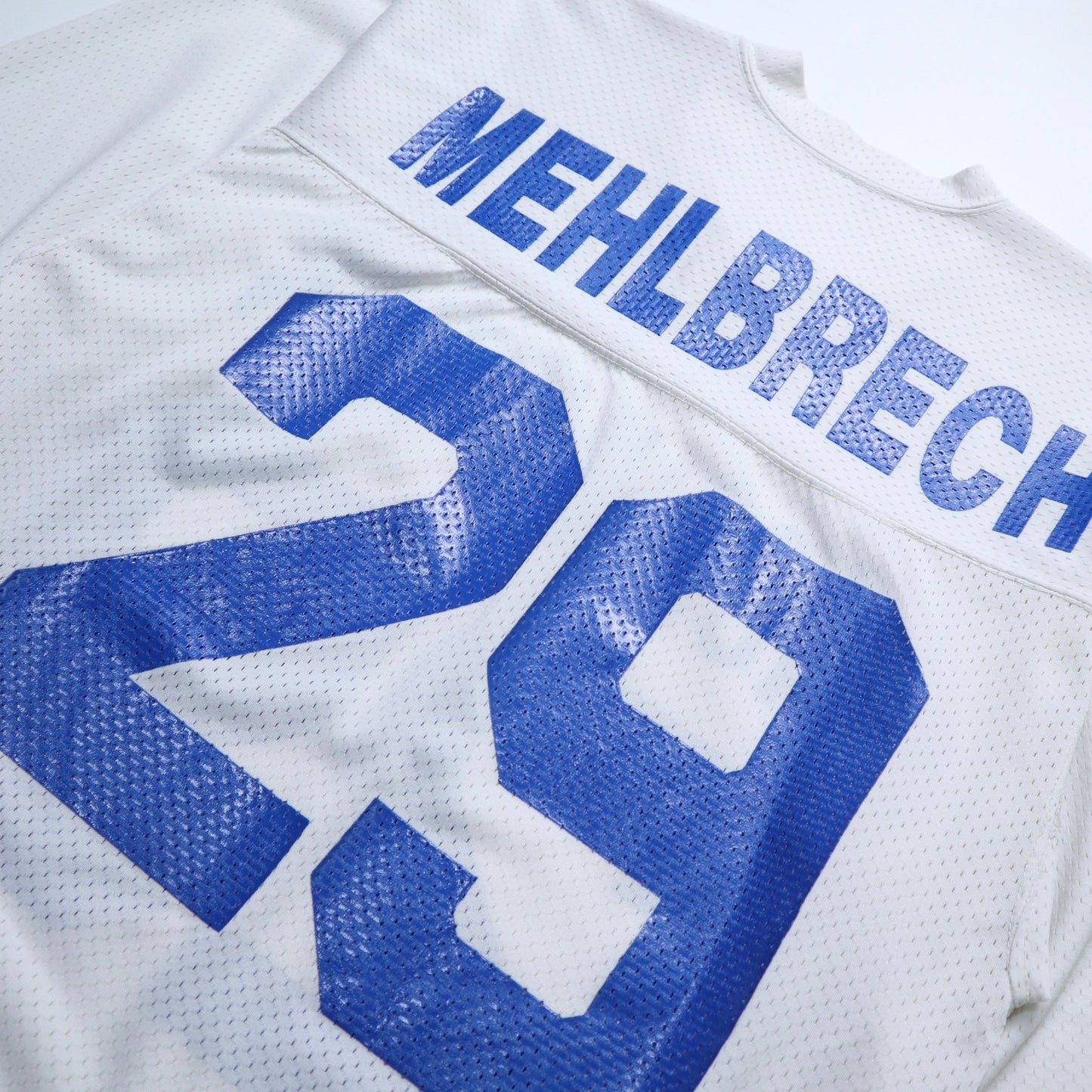 80s 美國製 Champion Assumption University 白色網洞美式足球衣 - 富士鳥古著