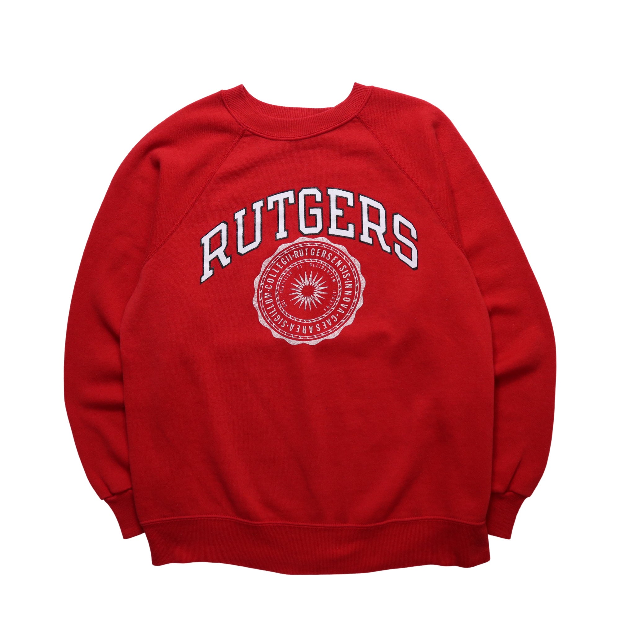 80s Champion Made in the USA Rutgers University Red Crew Neck 