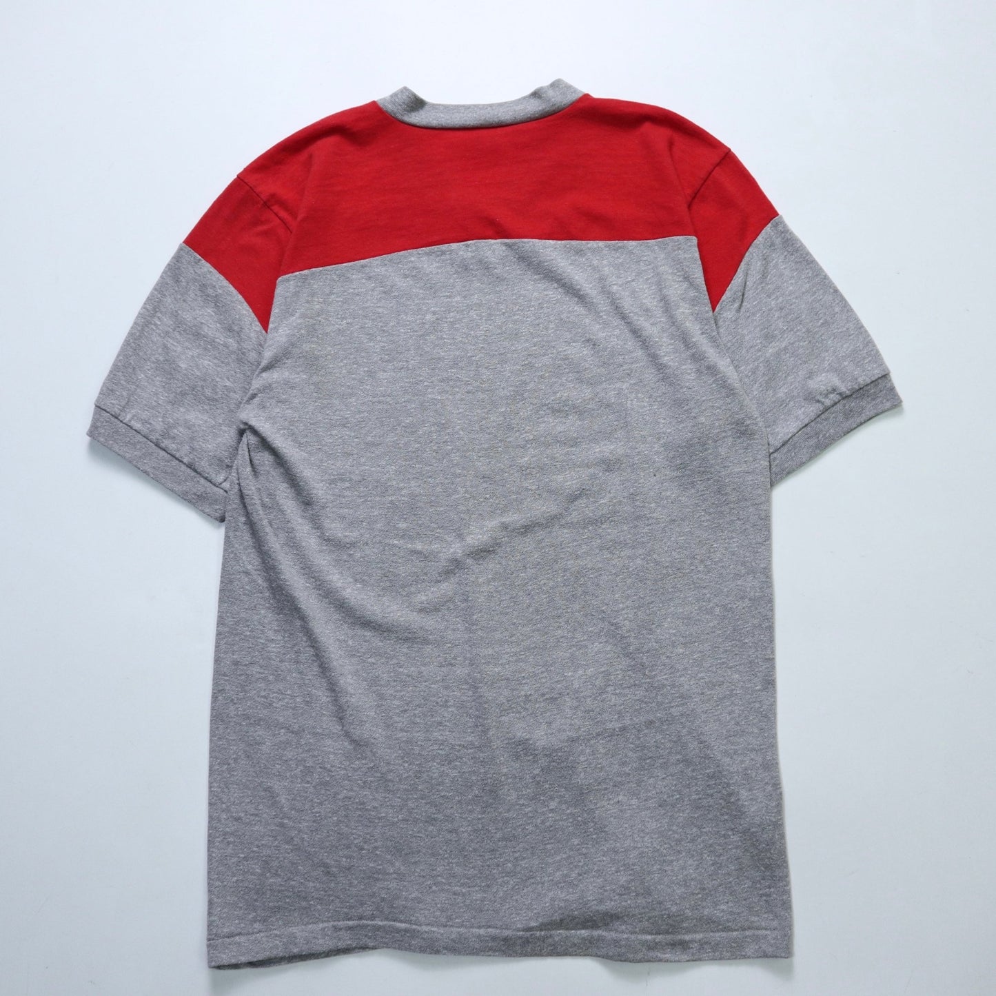 80s Champion 美國製 康寶濃湯 V領短tee - 富士鳥古著