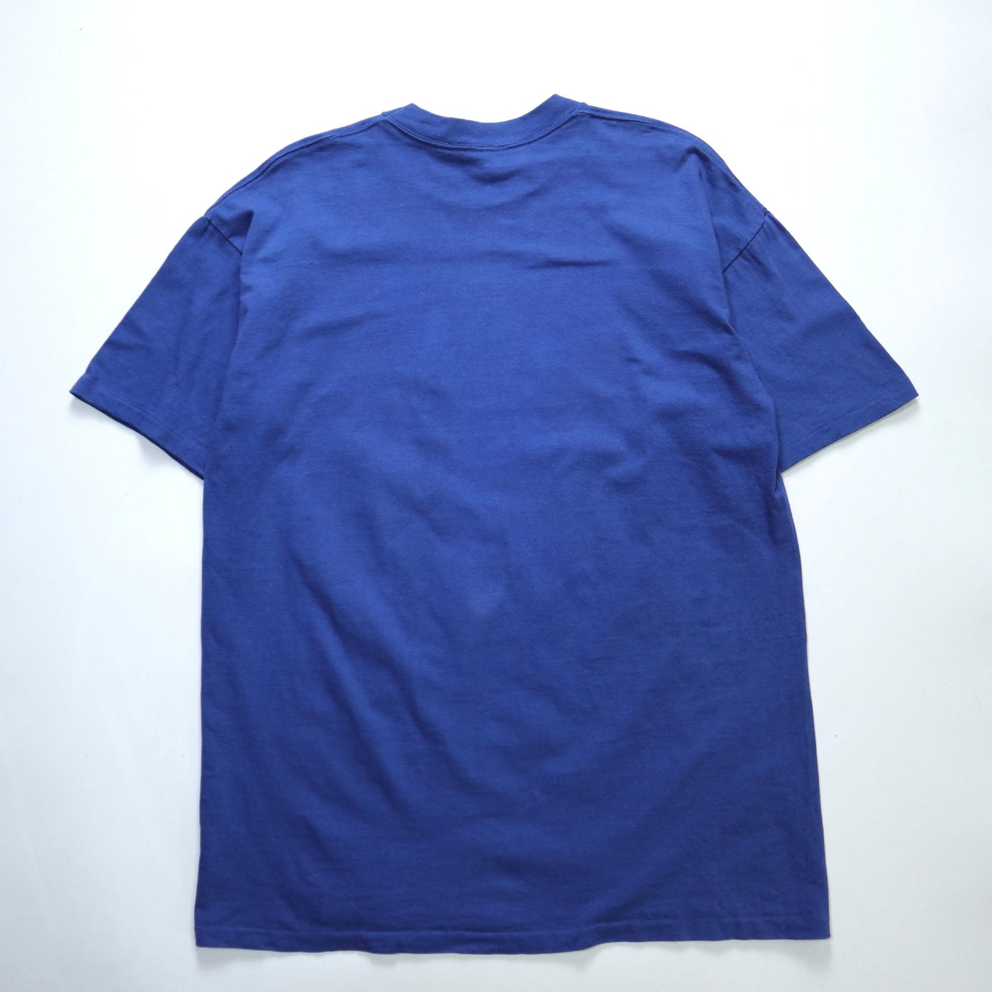 80s 美國製 聖托馬斯島COOL BREW 藍底鴨子膠印tee - 富士鳥古著
