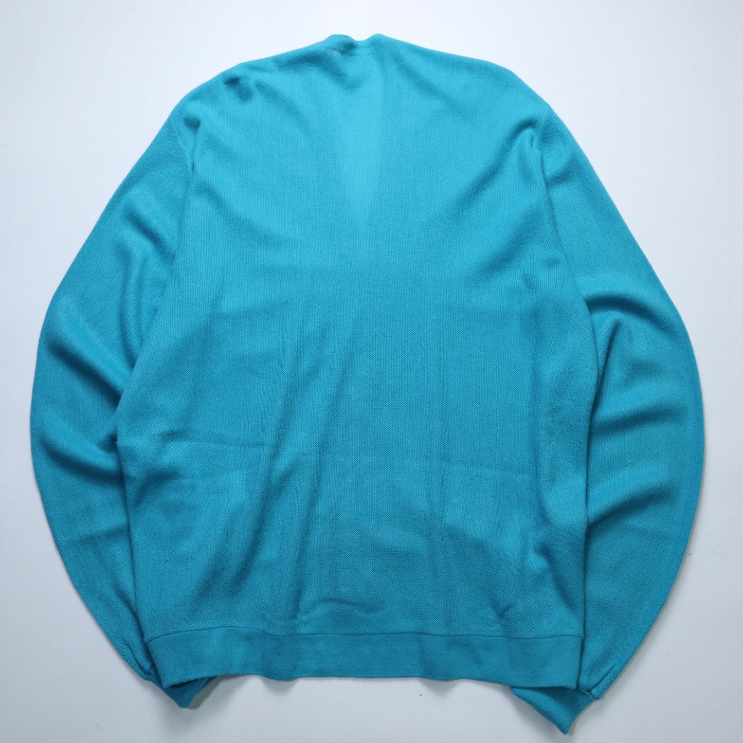 80s IZOD Lacoste 美國製 水藍色開襟針織衫(L號) - 富士鳥古著