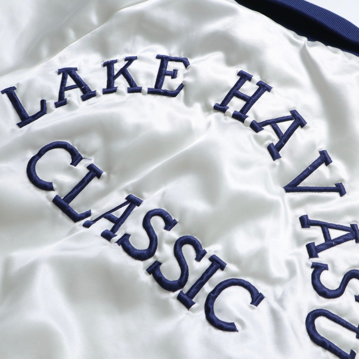 80s King Louie 美國製 YAMAHA 哈瓦蘇湖經典賽棒球外套 - 富士鳥古著