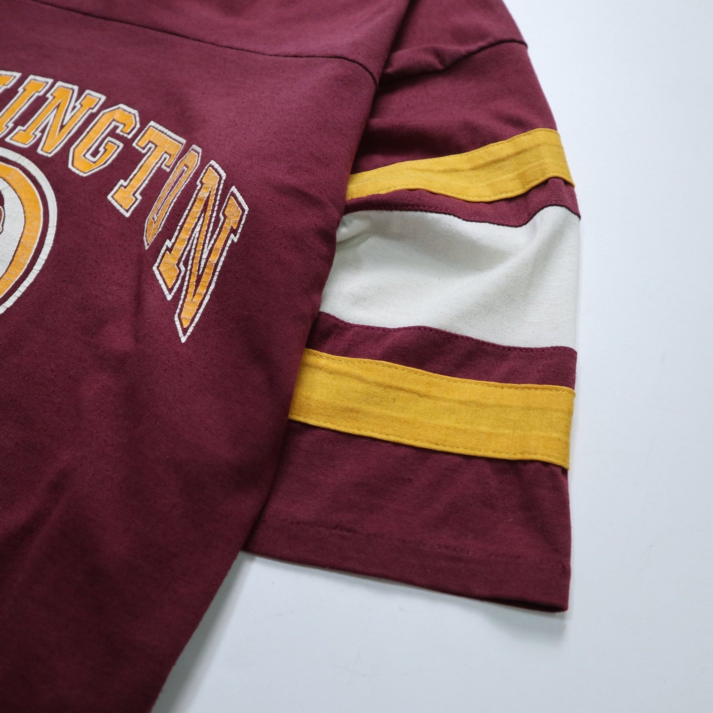80s LOGO7 NFL 華盛頓紅人隊美式足球tee - 富士鳥古著