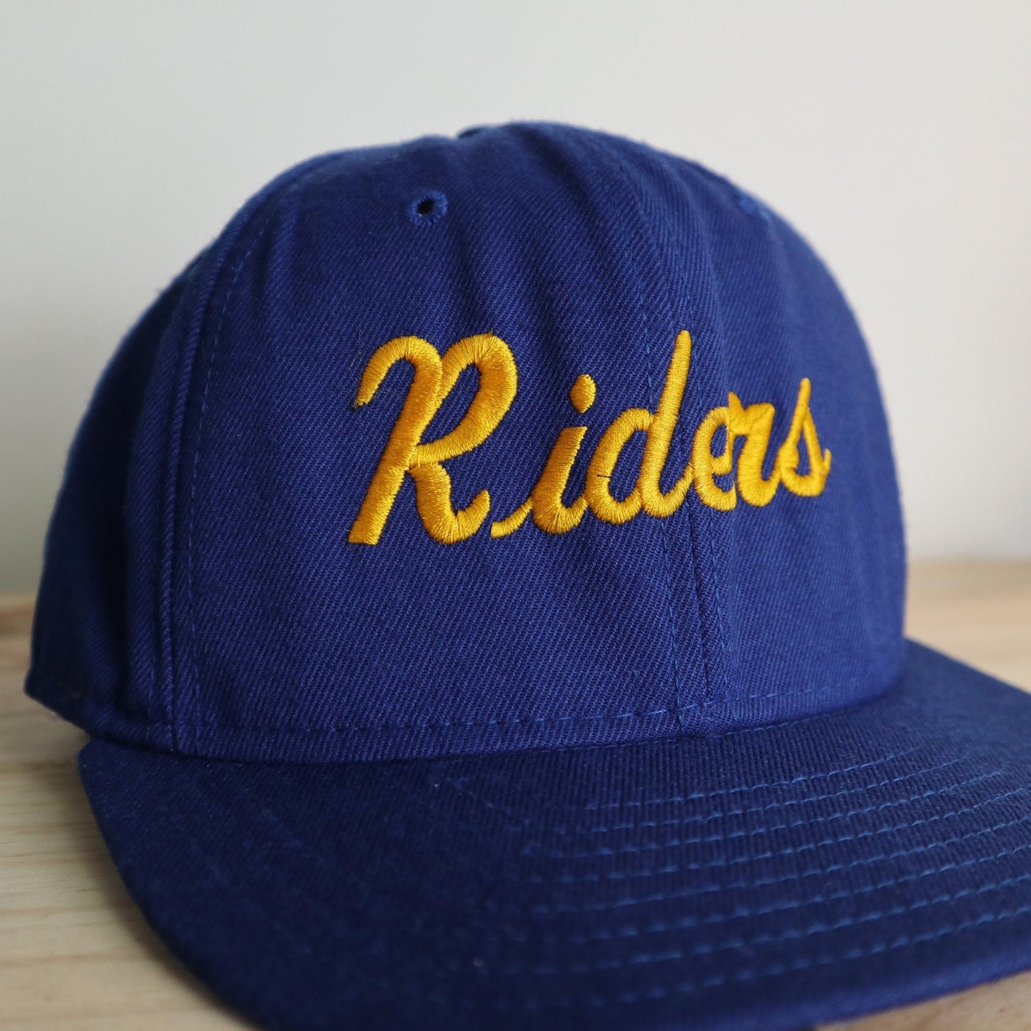 80s 美國製 Riders 藍底刺繡棒球帽 - 富士鳥古著