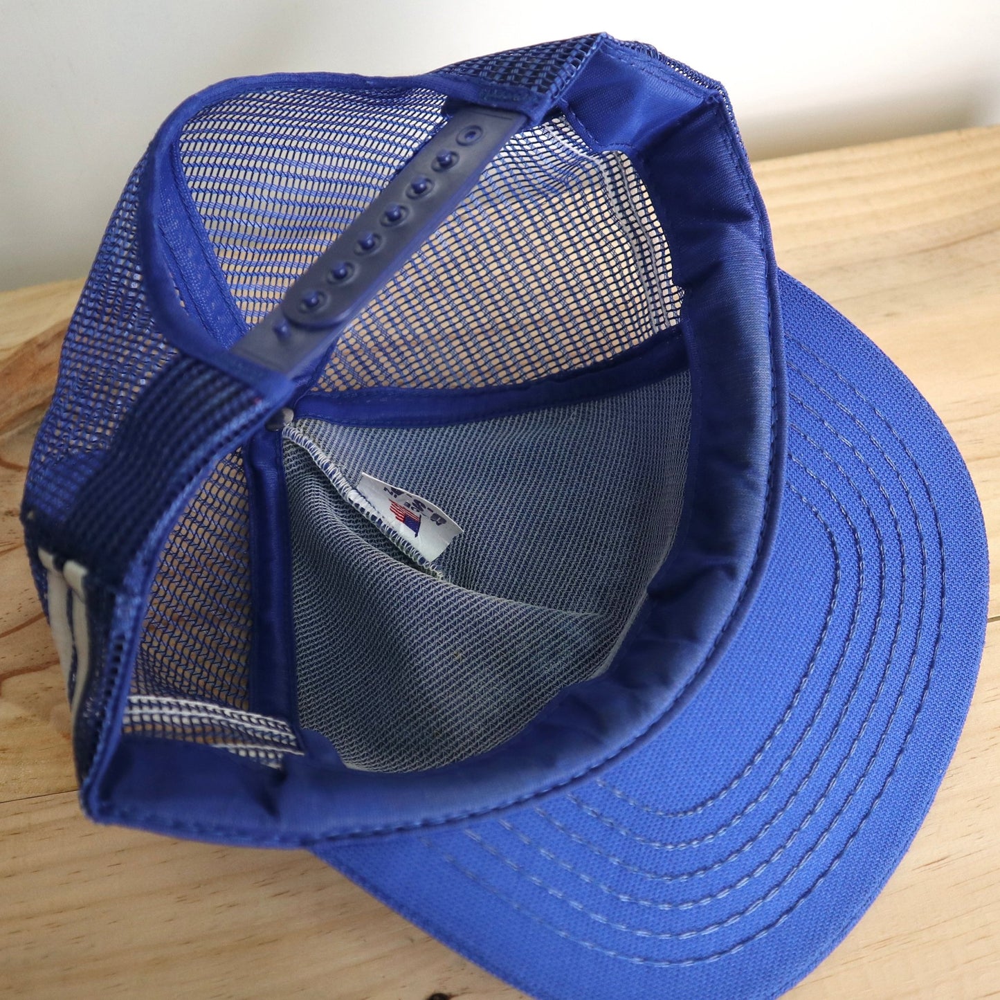 80s 美國製 This is my Damn Cap 藍色卡車司機網帽 - 富士鳥古著