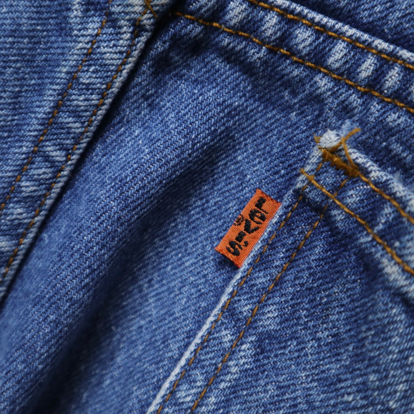 80's(36W) Levi’s 美國製 橘標505 直筒牛仔褲(20505 - 0217) - 富士鳥古著
