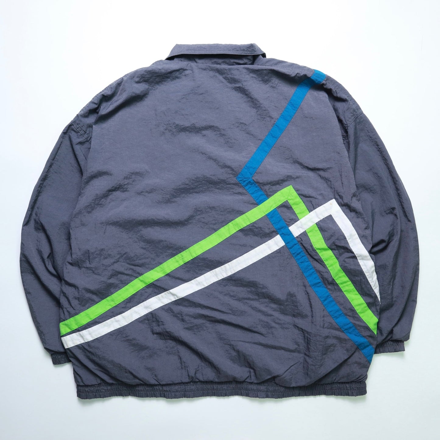 90's Crazy Nylon jacket田徑運動尼龍外套 - 富士鳥古著