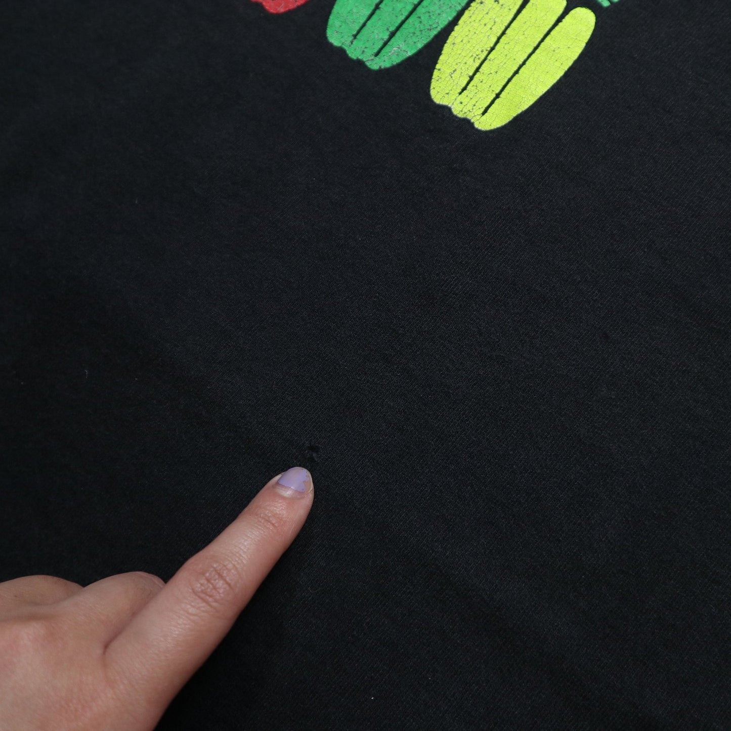 90s Fruit of the loom 美國製 蔬果膠印tee - 富士鳥古著