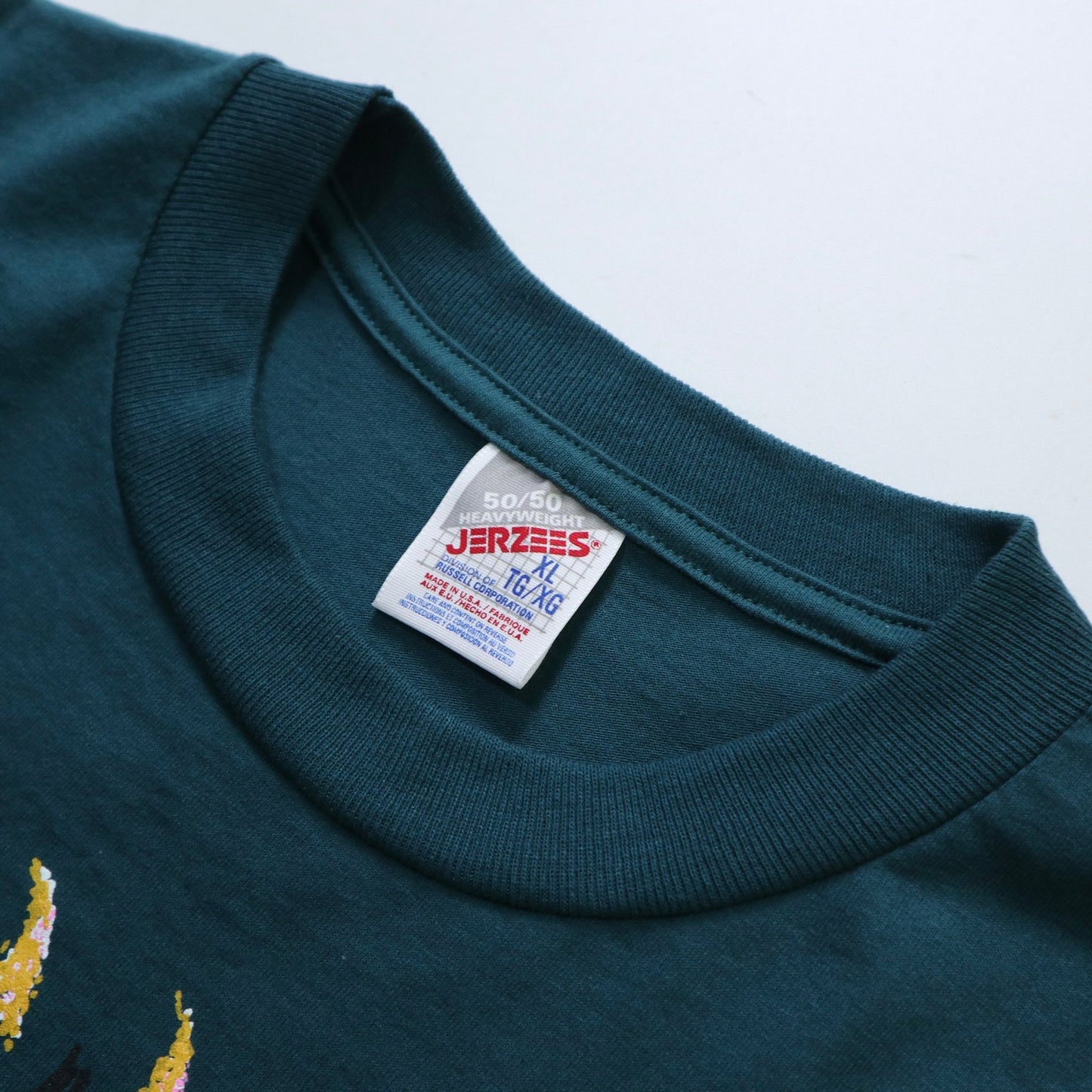 90s JERZEES 美國製 墨西哥旅行太陽圖騰紀念tee - 富士鳥古著