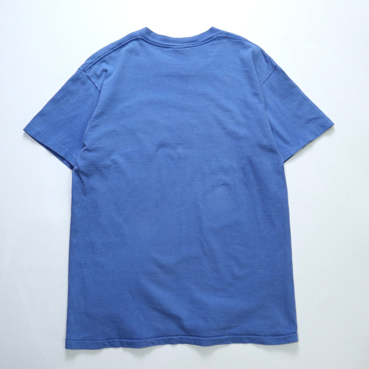 90s NIKE 美國製 藍底NIKE立體字體tee - 富士鳥古著