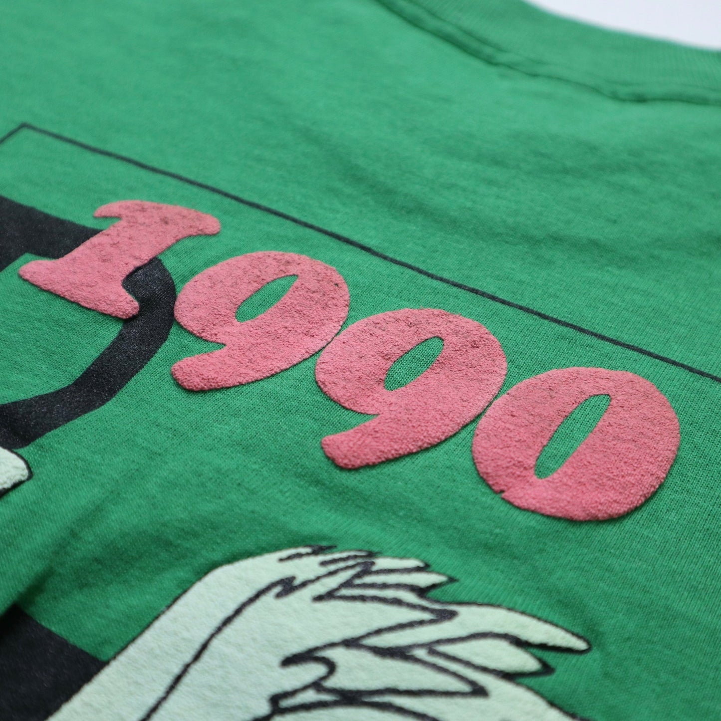 90s Screen Stars 美國製 WalkAmerica 美國公益健走 發泡印tee - 富士鳥古著