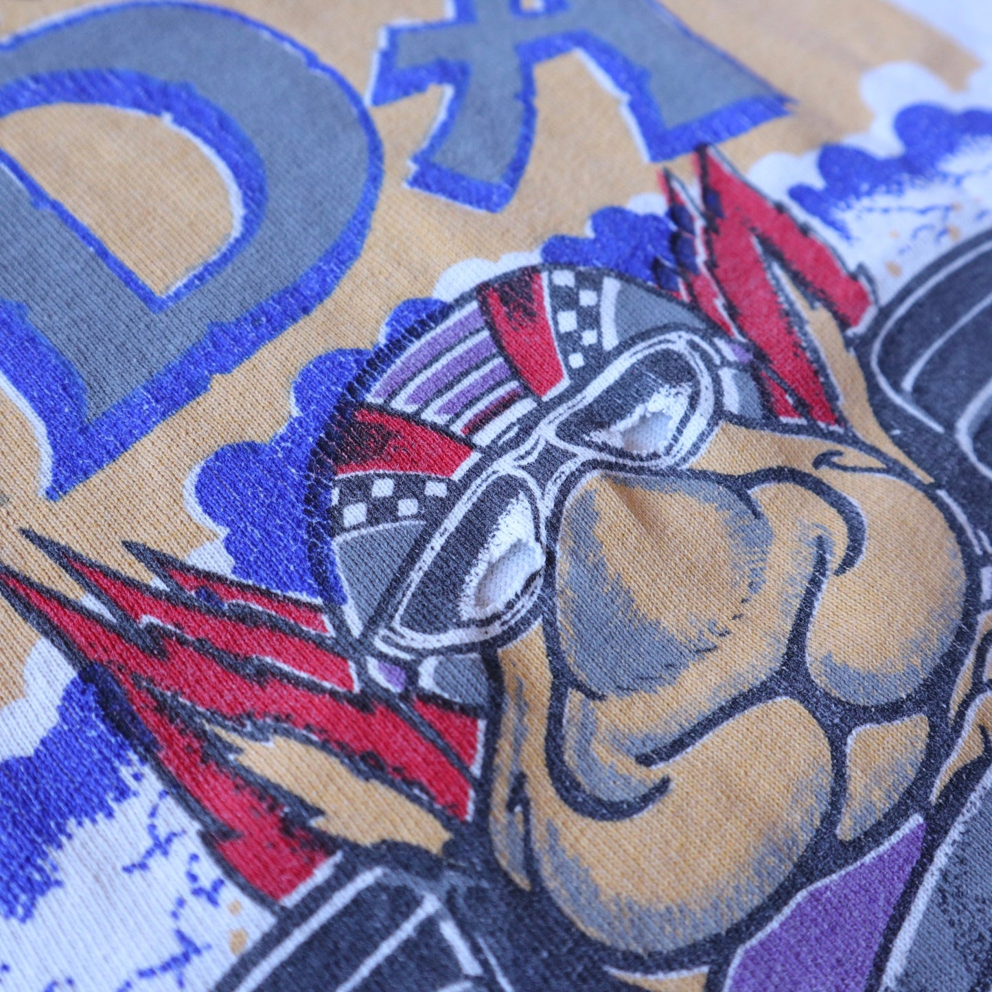 富士鳥手工改製/90s 美國沙灘車協會破壞Tee - 富士鳥古著