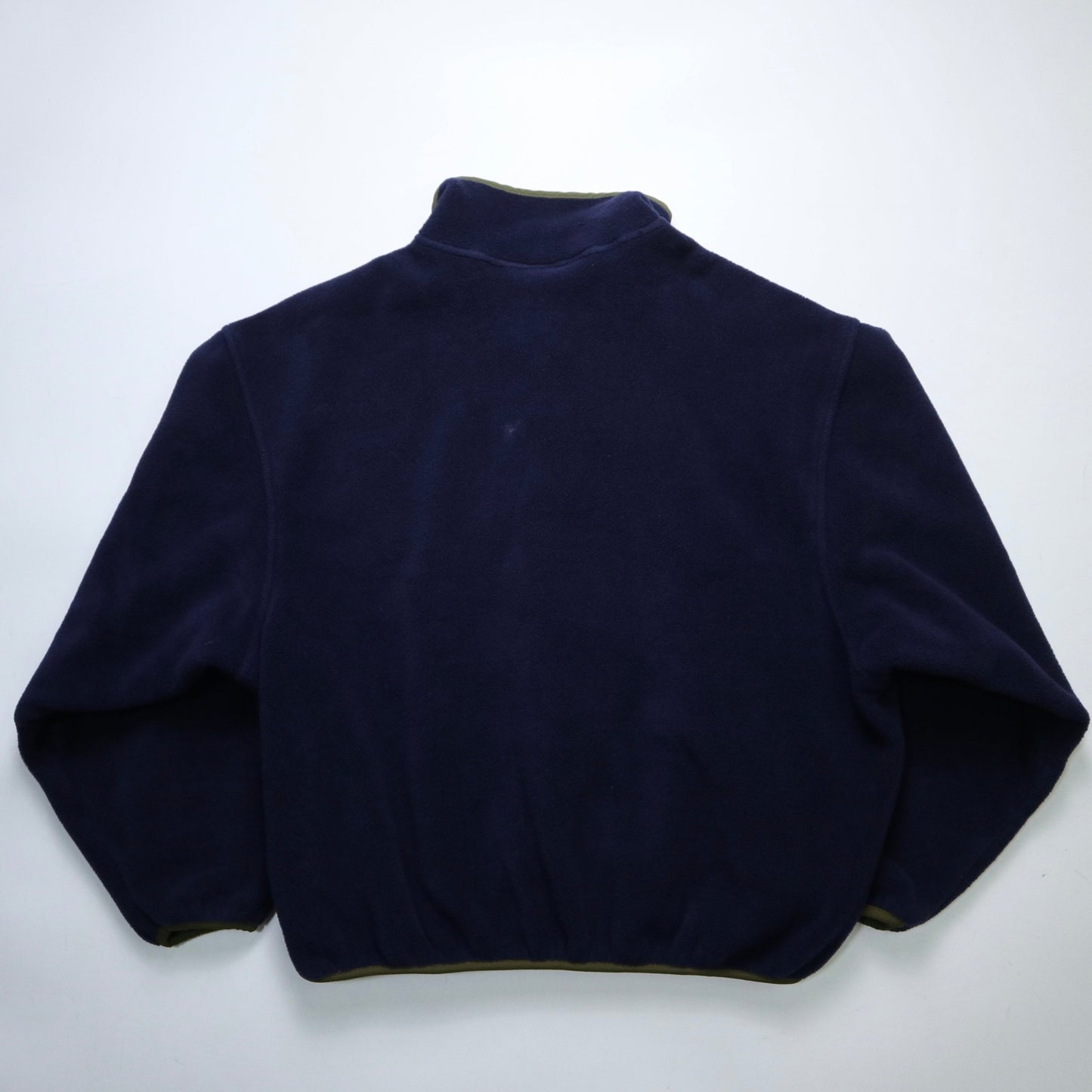 90s Woolrich 美國製 藏青色素面抓毛絨套頭衫 - 富士鳥古著