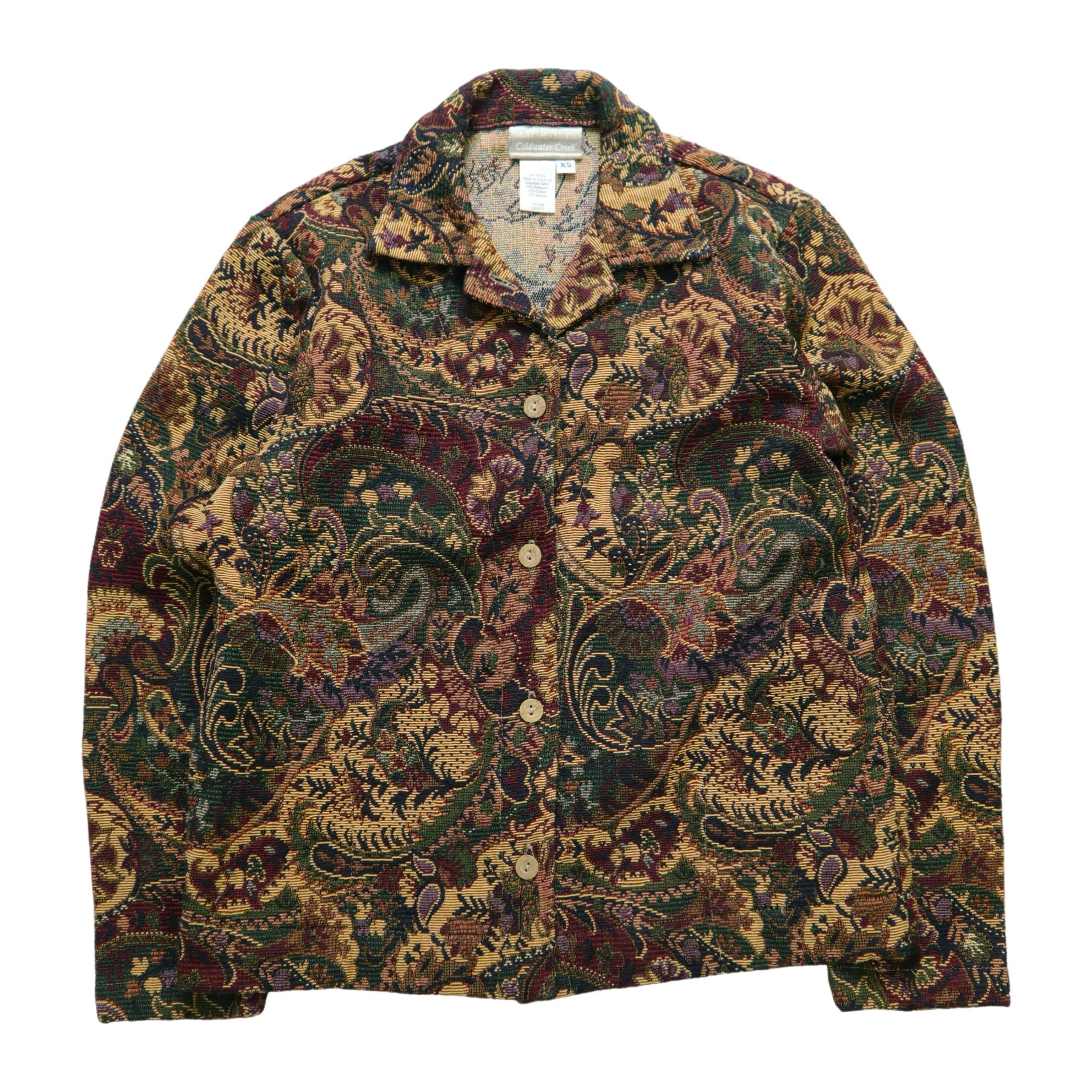 Vintage 1960s USA embroidered patch safari jacket vintage coat – 富士鳥古著