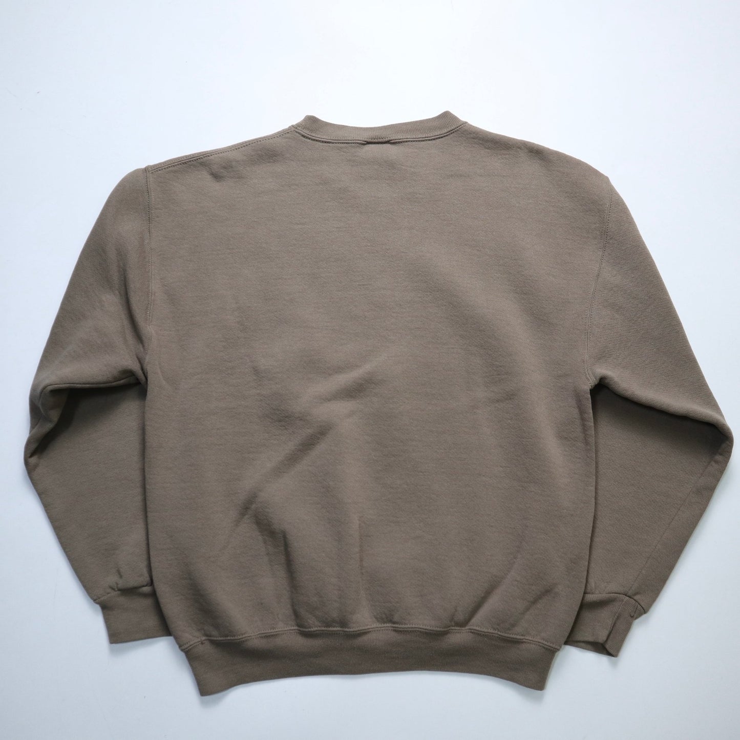 Russell 灰褐色素面圓領衛衣 - 富士鳥古著