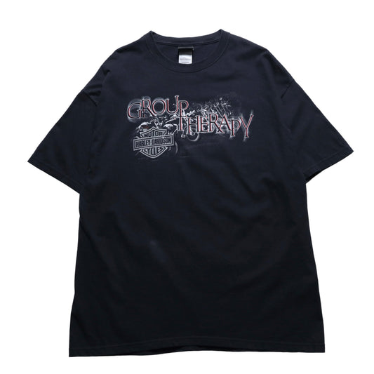 00s 美國製 Harley Davidson 哈雷Group Therapy T-Shirt - 富士鳥古著