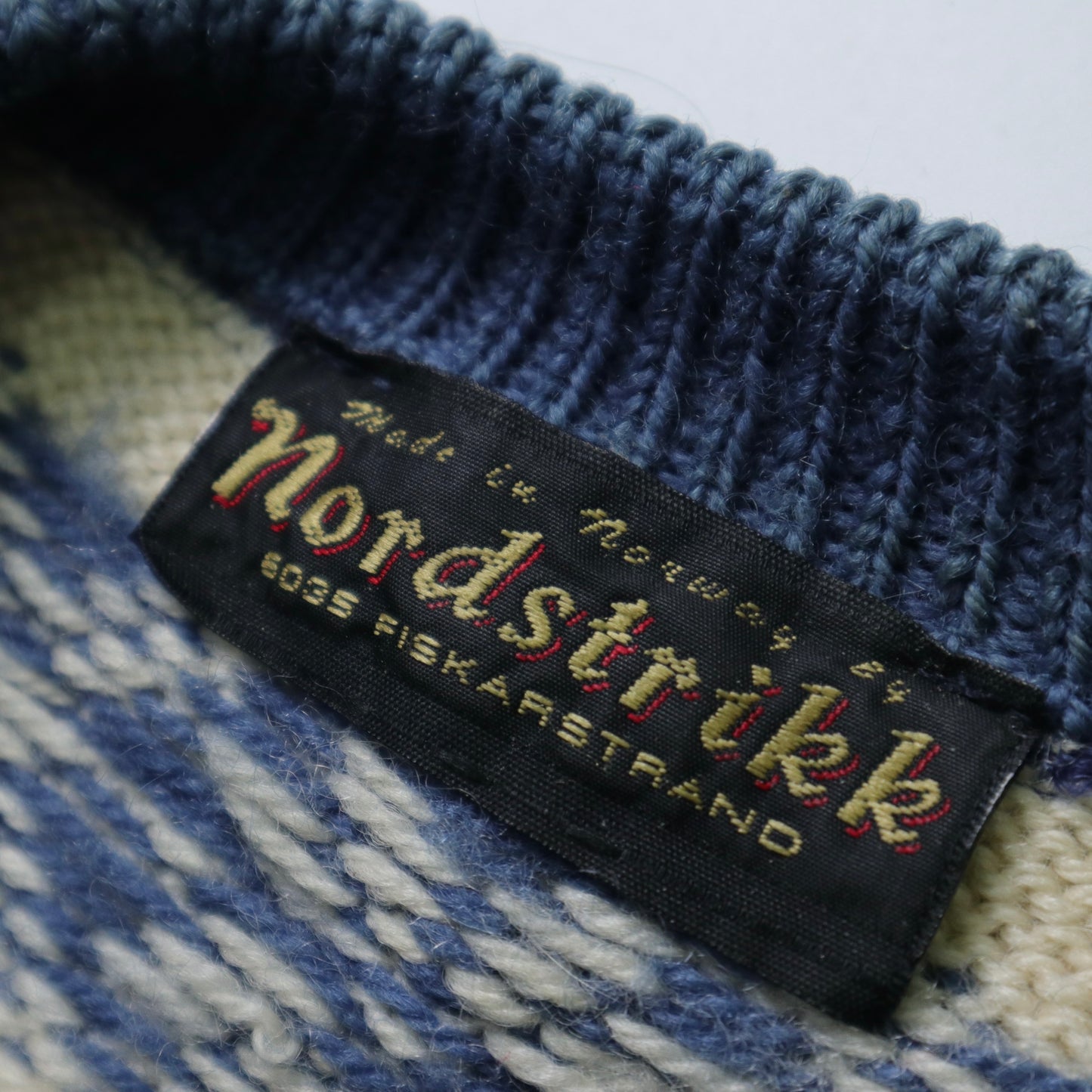 Nordstrikk Norwegian woolen clothing engraved metal buckle made in Norway
