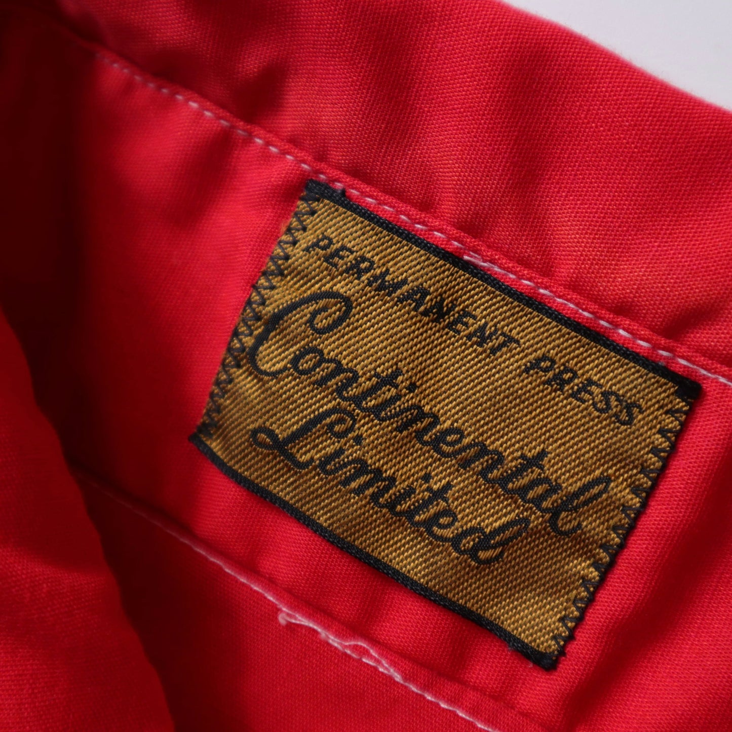 1970s Continental Limited red arrow collar western shirt