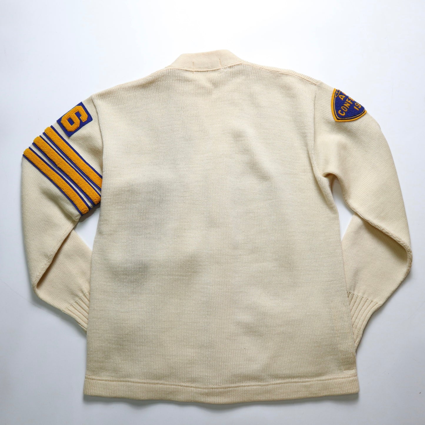 1950s IMPERIAL The Humane Society of the United States wool campus knitted jacket made in the United States
