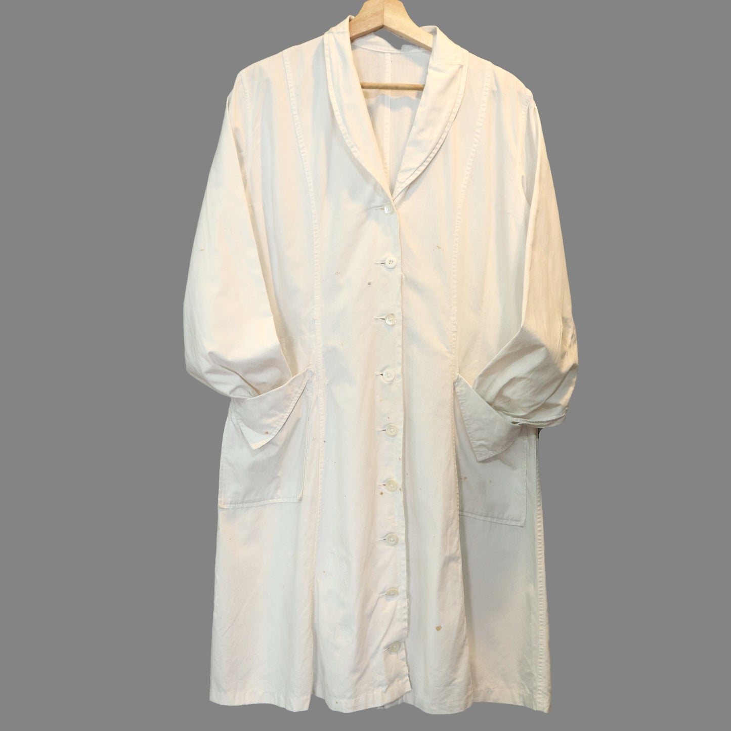 1940 - 50's French white workwear 白色法國工裝外套 - 富士鳥古著