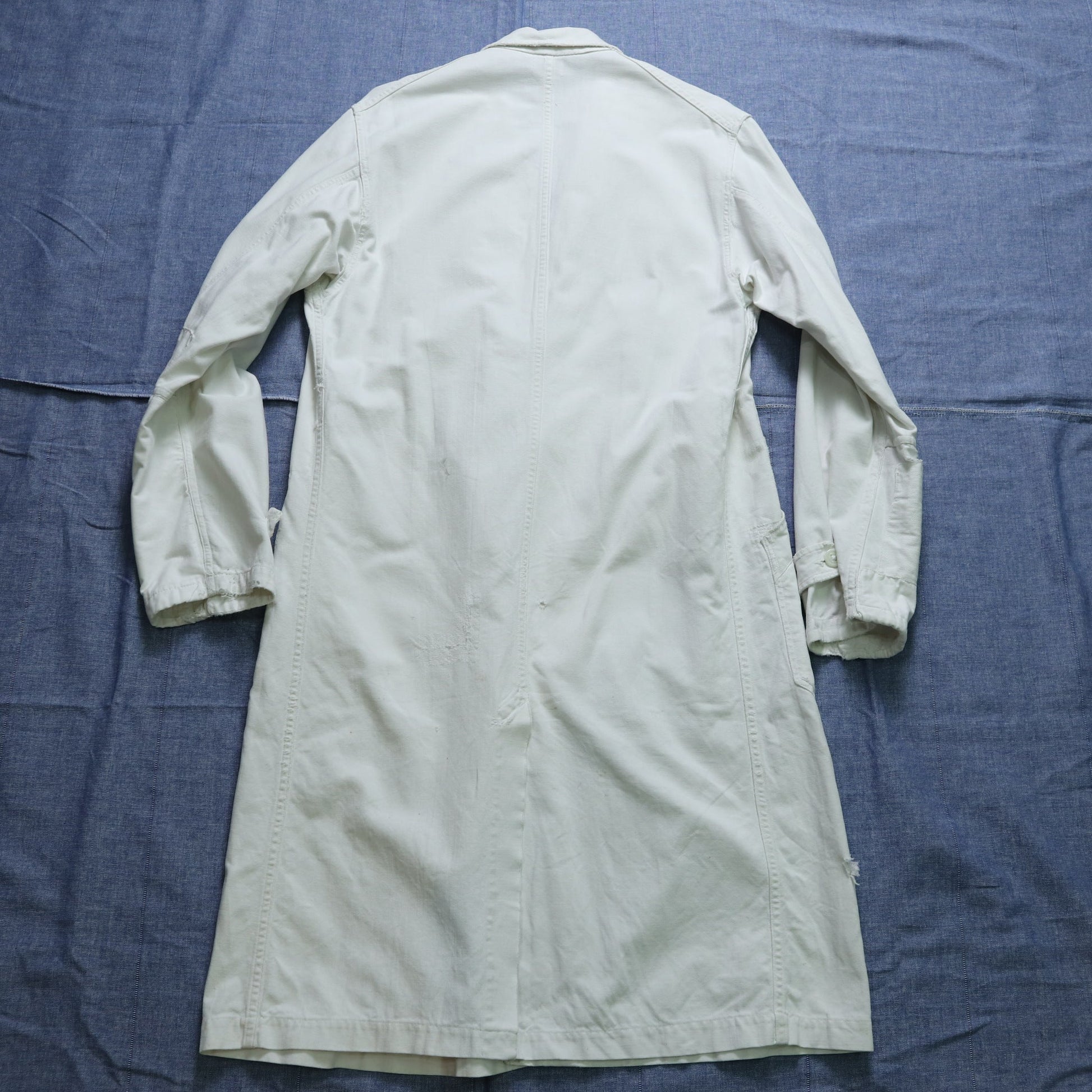 1940's SANFOR FRENCH WHITE WORKWEAR 白色法國工裝外套 - 富士鳥古著